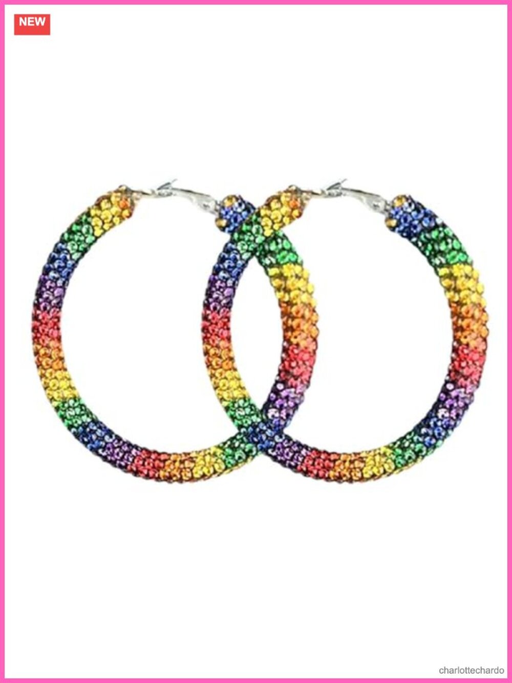 Rainbow Pride Layered Tassel Dangle Drop Earrings Acrylic Alloy French Wire